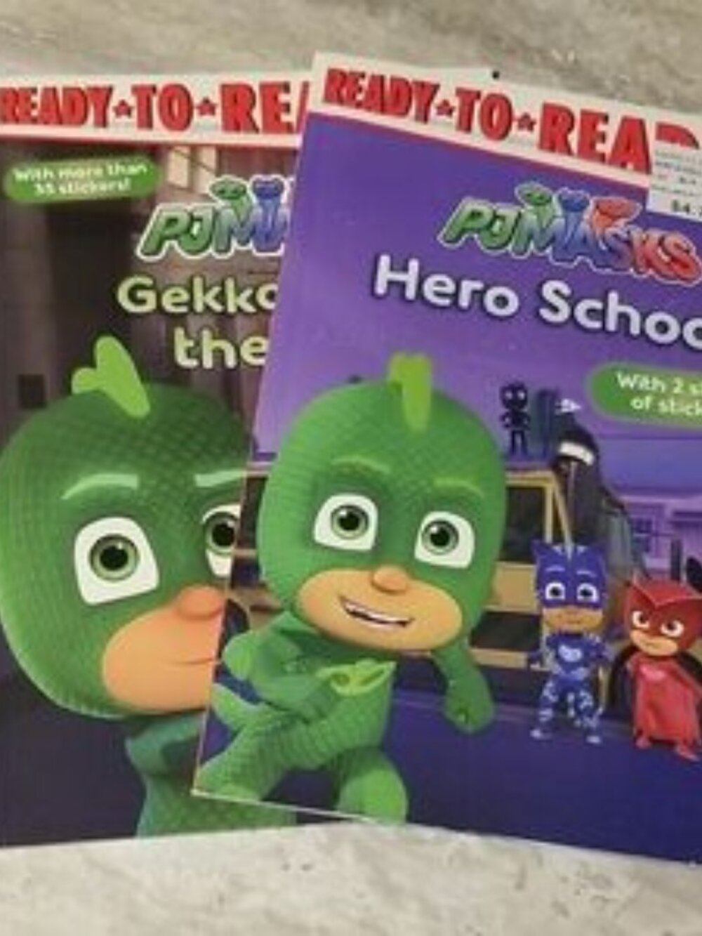 PJ Masks Hero School and Gekko Saves the City Ready To Read Books